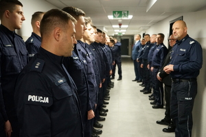 symboliczne otwarcie siedziby we Włocławku policjantów III kompanii Oddziału Prewencji Policji w Bydgoszczy