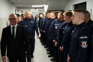 symboliczne otwarcie siedziby we Włocławku policjantów III kompanii Oddziału Prewencji Policji w Bydgoszczy