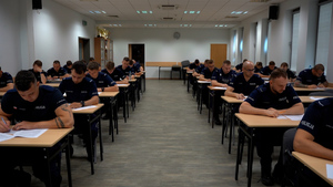 Policjanci podczas zawodów