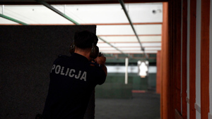 Policjanci podczas zawodów