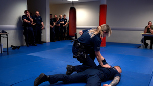 Policjanci podczas zawodów