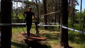 Policjanci podczas zawodów