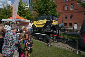 policyjny piknik na Wyspie Młyńskiej