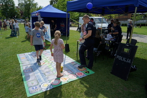 policyjny piknik na Wyspie Młyńskiej