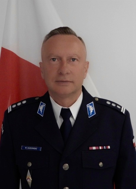 Komendant Miejski Policji we Włocławku inspektor Maciej Sadowski