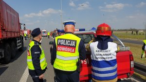 Ćwiczenia służb na włocławskim odcinku autostrady A-1