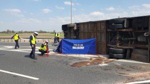 Ćwiczenia służb na włocławskim odcinku autostrady A-1