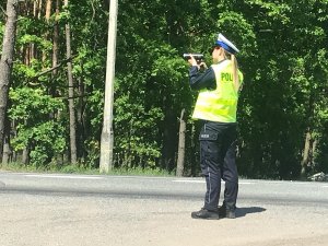 Kaskadowy pomiar prędkości działania policjantów ruchu drogowego z Inowrocławia, Radziejowa i Włocławka na drodze krajowej 62