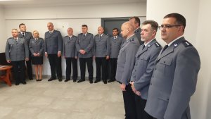 Uroczysta zbiórka poświęcona zmianie na stanowisku Zastępcy Komendanta Miejskiego Policji we Włocławku