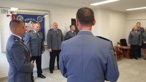 Uroczysta zbiórka poświęcona zmianie na stanowisku Zastępcy Komendanta Miejskiego Policji we Włocławku