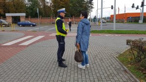 Policjanci ruchu drogowego podczas działań NURD