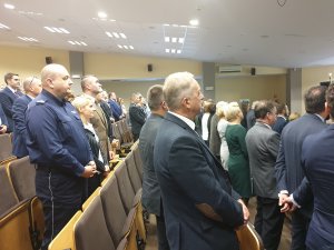 Policjanci podczas inauguracji roku akademickiego