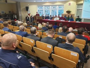 Policjanci podczas inauguracji roku akademickiego