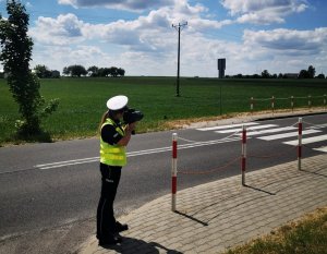 Policjanci podczas działań na drogach włocławskich związanych z prędkością