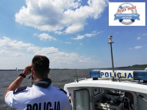 Policjanci z Włocławka podczas zabezpieczenia regat