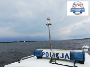 Policjanci z Włocławka podczas zabezpieczenia regat