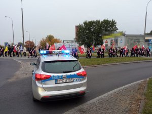 Policjanci podczas zabezpieczenia uroczystości