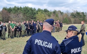 Policjanci podczas obozu szkoleniowego