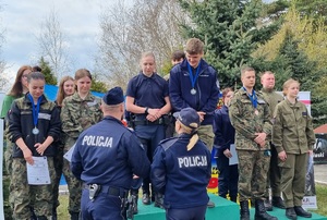 Policjanci podczas obozu szkoleniowego