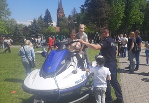 Policjanci podczas pikniku