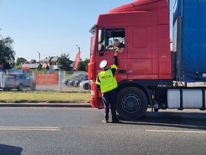 Policjanci podczas kontroli trzeźwości