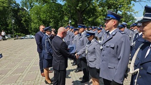 Policjanci podczas obchodów Święta Policji