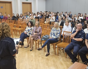 Spotkanie policjantów w Urzędzie Miasta we Włocławku