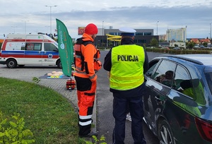 Działania policjantów na drodze wraz z fundacją