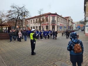 Policjanci podczas uroczystości