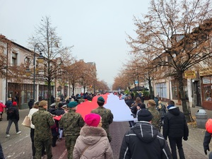 Policjanci podczas uroczystości