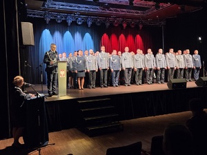 Policjanci podczas obchodów ŚWIĘTA POLICJI