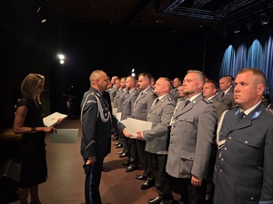 Policjanci podczas obchodów ŚWIĘTA POLICJI