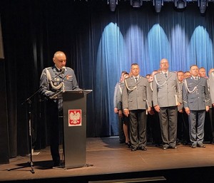 Policjanci podczas obchodów ŚWIĘTA POLICJI
