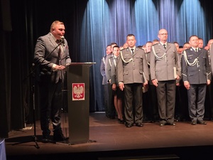 Policjanci podczas obchodów ŚWIĘTA POLICJI